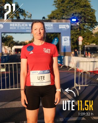 Mitglied Mission DresdenHALF Ute beim Dresdner Nachtlauf