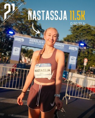 Mitglied Mission DresdenHALF Tassja beim Dresdner Nachtlauf