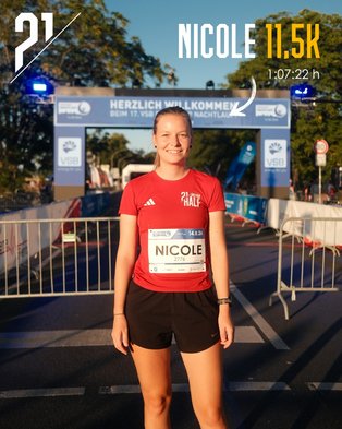 Mitglied Mission DresdenHALF Nicole beim Dresdner Nachtlauf