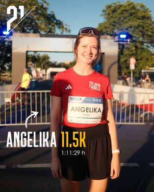 Mitglied Mission DresdenHALF Angelika beim Dresdner Nachtlauf