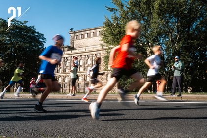 Laufende Kinder beim KidsRUN DresdenHALF