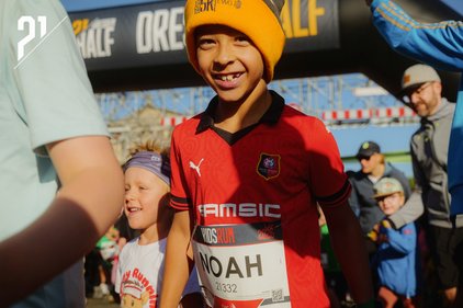 Laufende Kinder beim KidsRUN DresdenHALF